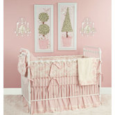 Toile Pink Crib Bedding Collection