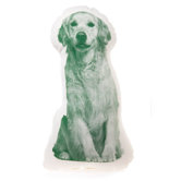 Mini Organic Cotton Golden Retriever Pillow