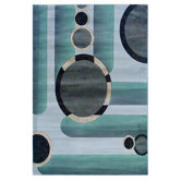Milan Floral Grey/Seaglass Rug