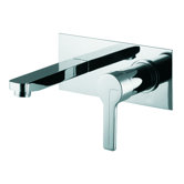 Matrix Wall Mounted Bathroom Sink Faucet with Single Handle