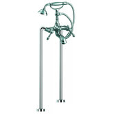 Epoque Double Handle Floor Mount Clawfoot Tub Faucet Trim