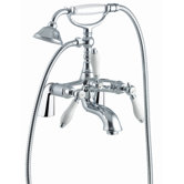 Herend Double Handle Deck Mount Thermostatic/Diveter Bath Tub Faucet