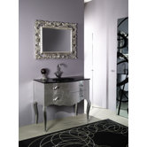 Boheme 39.2" Bathroom Vanity Set in Silver