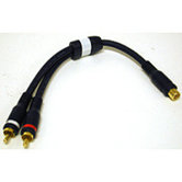 RCA 1 Female to 2 Male Velocity Y-Cable