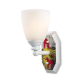 Kidshine One Light On The Farm Wall Sconce in White