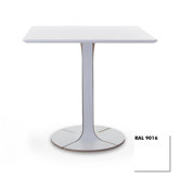 80cm Stehtisch quadratisch "Ames Una" in Wei&szlig;