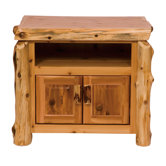 Traditional Cedar Log 34" TV Stand