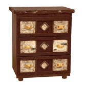 Traditional Cedar Log 3 Drawer Chest