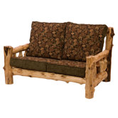 Traditional Cedar Log Loveseat