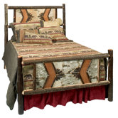 Hickory Panel Bed