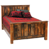 Reclaimed Barnwood Panel Bed