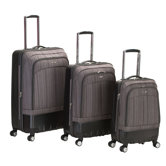 Rome 3 Piece Hybrid EVA/ABS Spinner Luggage Set