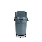 Brute Refuse Container, Round, Plastic, 32 Gal