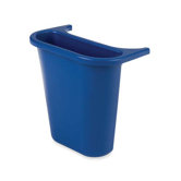 Saddle Basket Recycling Bin, Blue