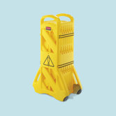 Portable Mobile Safety Barrier in Yellow