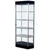 Freedom Elongated Hexagonal Tower Display Cabinet