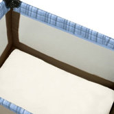 Certified Organic Cotton Play Yard Sheet with Safety Corners in Natural
