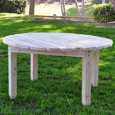 Round Cedar Chat Table