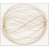 Tangle Placemat in Copper on Clear Base