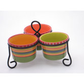 Hot Tamale 3 Section 9.75" Serving Bowl