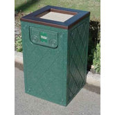 Ashtray / Trash Receptacle Diamond Pattern