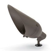 Long Cowl Accessory for Display Lights in Architectural Bronze