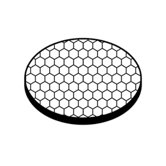 45 Degree Black Material Hexcell Louver Sheild Accent Lens