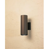12" Cans and Bullets Outdoor Wall Lantern in Architectural Bronze