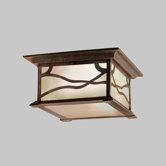 Morris  Outdoor Flush Mount in Distressed Copper