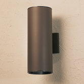 15" Cans and Bullets Outdoor Wall Lantern in Architectural Bronze