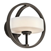 Olsay One Light Wall Bracket in Olde Bronze