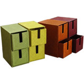 Vertical Organizer with Drawers (Set of 4)
