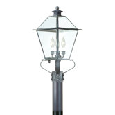 Montgomery  Post Lantern with Glass Top