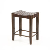 Saddler 26" Counter Stool in Walnut Stain