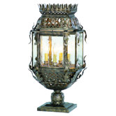 Montrachet 13" Four Light Post Lantern Set in Montrachet Bronze