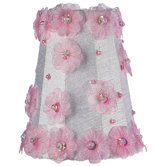 Petal Flower Sconce Shade in White/Pink