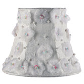 Petal Flower Chandelier Shade in White