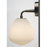 Perseo Wall Sconce in White Satin
