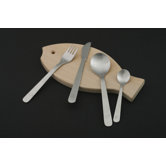 Mono Kids Petit Flatware (Set of 4) with Cutting Board by Peter Raacke