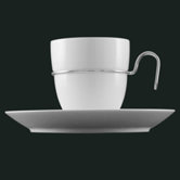 Mono Gemiini Mug with Saucer by Mikaela D&ouml;rfel