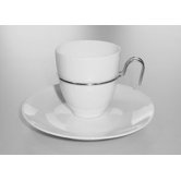 Mono Gemiini Coffee Cup with Saucer by Mikaela D&ouml;rfel