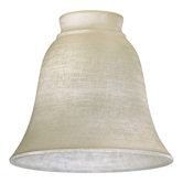 Amber Linen Glass Shade for Ceiling Fan Light Kit