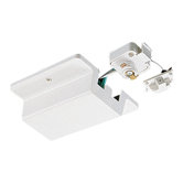 Floating Track Connector in White