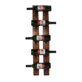 5 Bottle Wall Mounted Wine Rack