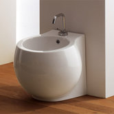 Planet Floor Mounted Bidet in White