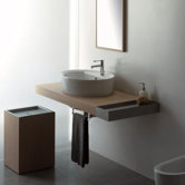 Line 59.1" Wall Mounted Bathroom Vanity