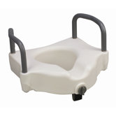 Hi-Riser Locking Raised Toilet Seat with Arms