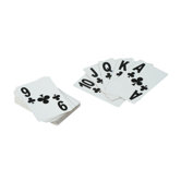 Large Print Playing Card in White