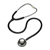 Stethoscope, 30", Stainless Steel, Black