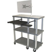 Tuffy Open Shelf Presentation Station with Monitor Mount